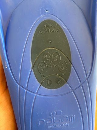 Pinne da nuoto Nabaiji T40 Blue