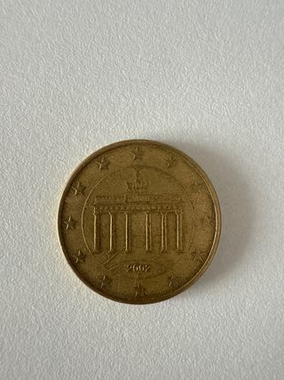 Moneda 50 céntimos Euro 2002