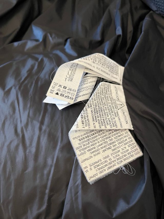 Zara Chaquetón Negro Piel Sintética