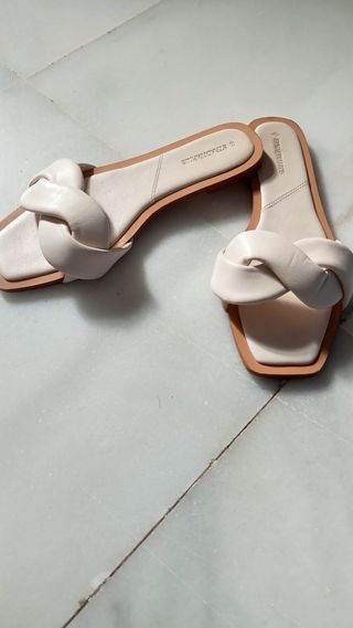 Sandalias Stradivarius Beige/Marron