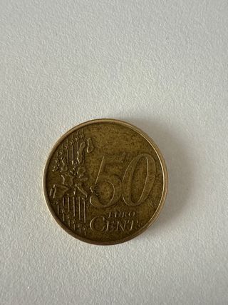 Moneda 50 Céntimos Euro 2002
