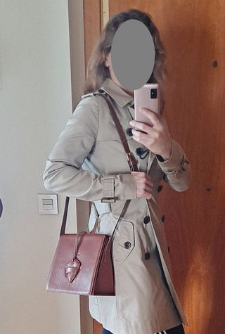 Bolso de piel Moriarti marrón
