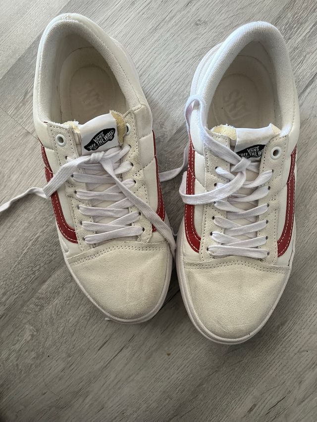 Zapatillas Vans Blancas y Rosas