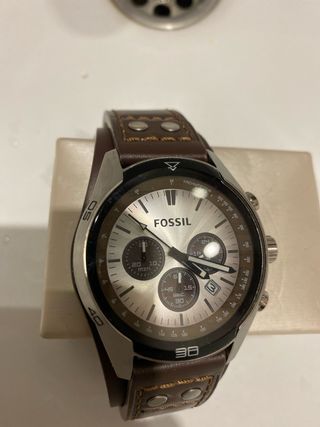 Reloj Fossil Marrón/Plateado Como Nuevo