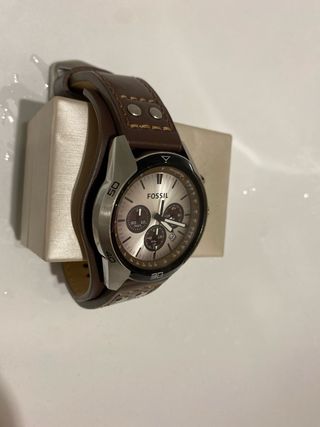 Reloj Fossil Marrón/Plateado Como Nuevo