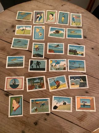 Lote cromos antiguos El mundo de las aventuras