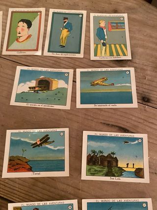 Lote cromos antiguos El mundo de las aventuras