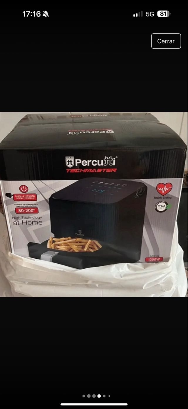 Freidora Percutti 4L Digital 12 Programas