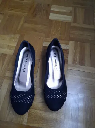 Zapatos Pittarello Negros Ante Talla 38

