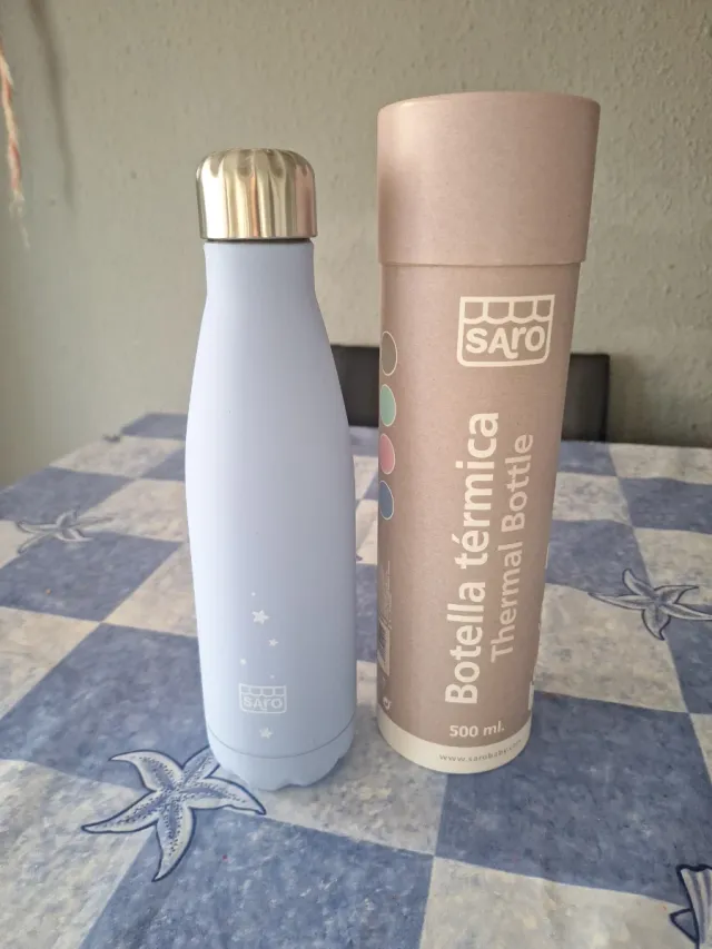 Botella Térmica Saro 500ml Azul Estrellas