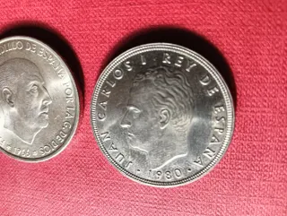 2 Monedas  100 Pesetas España