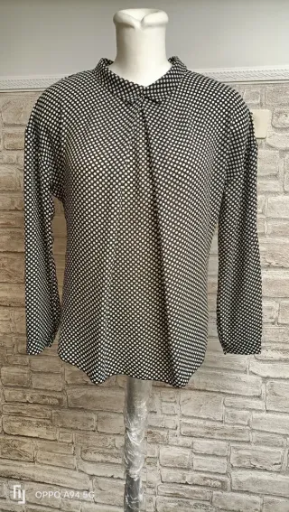 Camicetta a pois bianco e nero