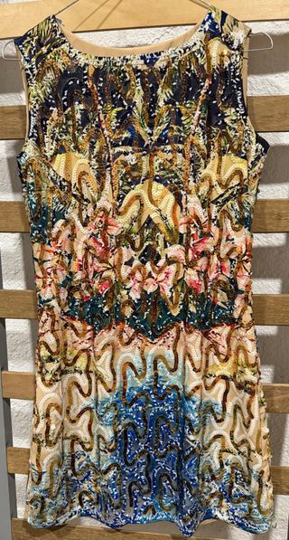 Vestido de lentejuelas multicolor