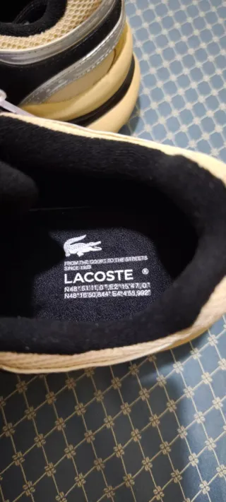 Zapatillas Lacoste Tan/ Black Beige y Negro