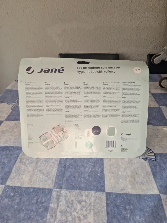 Set Higiene Bebé Jane Neceser turquesa y Blanco
