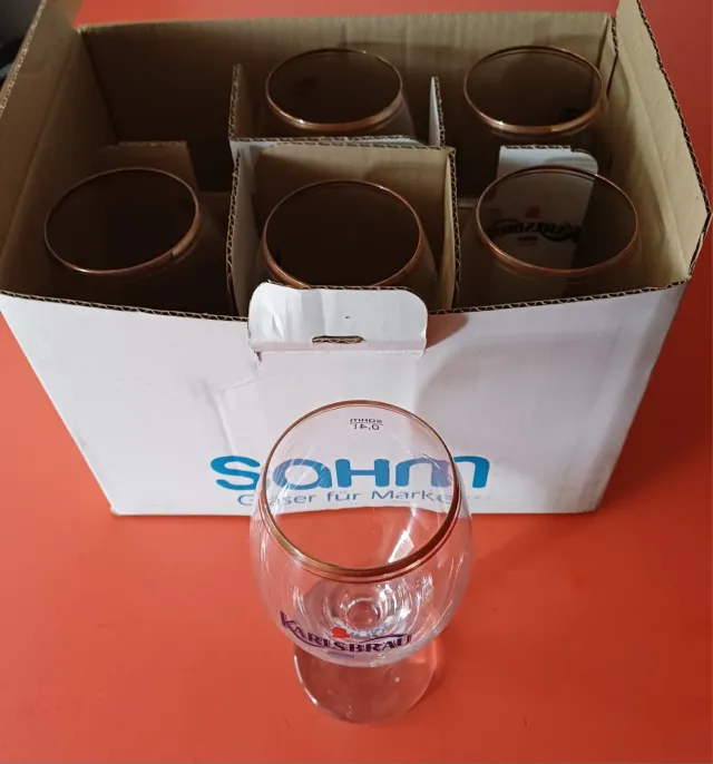 6 Calici Birra Karlsbrau Nuovi
