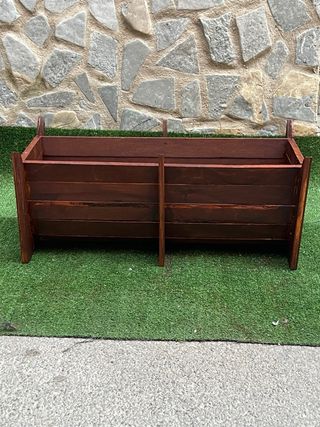 Fioriera Legno Rialzata Marrone