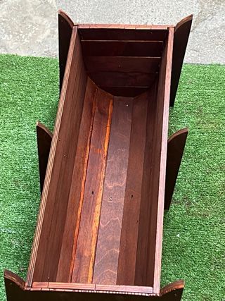 Fioriera Legno Rialzata Marrone