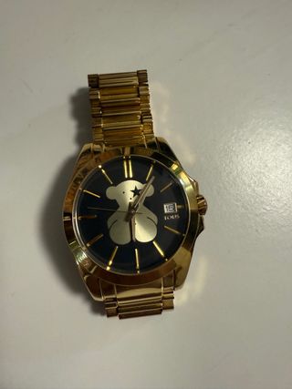Reloj Tous Oso Negro y Dorado