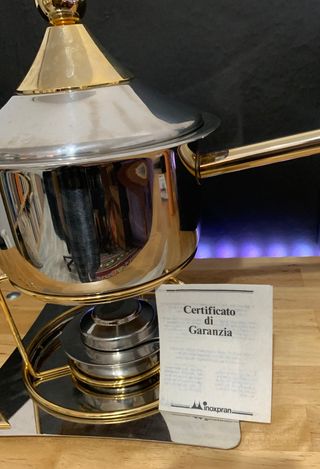 Set Fonduta Acciaio 18/10 & Oro 24 Kt Inoxpran