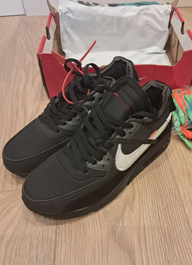 Air Max 90 Off-White Negras Talla 42