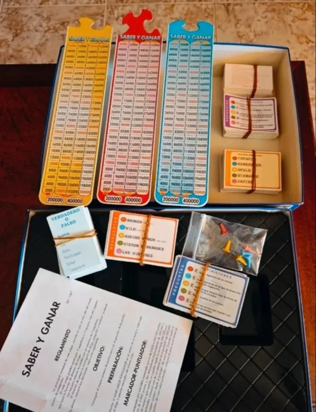 Juego de mesa Saber y Ganar (1997)