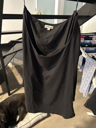 Camiseta básica larga INSIDE negra talla L