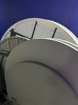 Tavoli rotondi pieghevoli Resol per eventi