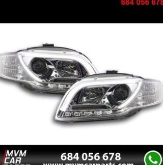 Faros delanteros con luz diurna para Audi A4 B7 Cr