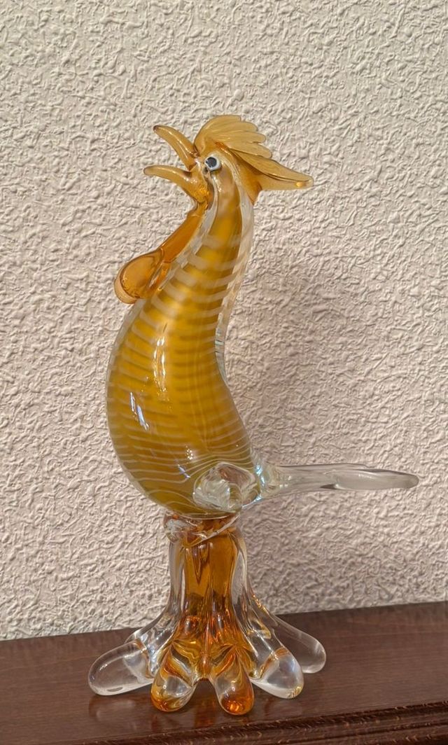 Figura Gallo Cristal Amarillo