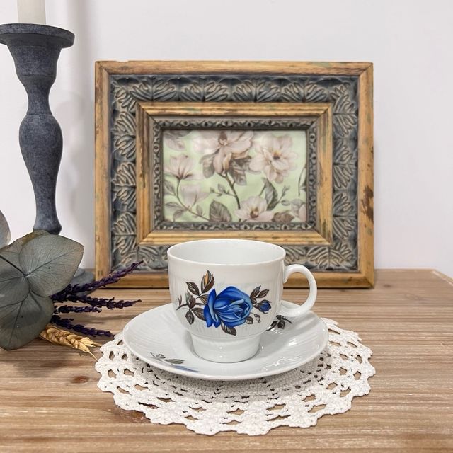 Taza y plato Bavaria Winterling.