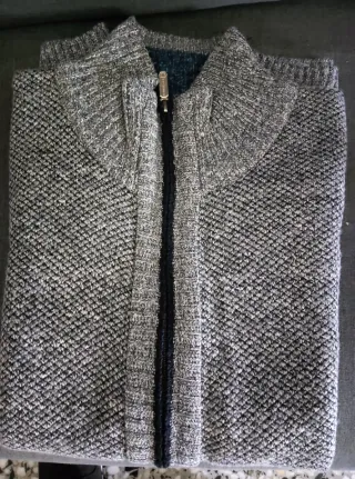 Chaleco Otoño Invierno Cremallera Gris l Hombre