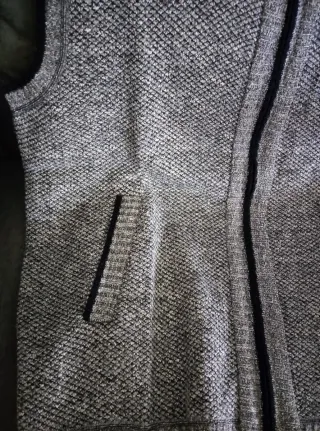 Chaleco Otoño Invierno Cremallera Gris l Hombre