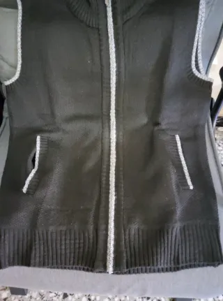 Chaleco Negro Cremallera Otoño Invierno l Hombre