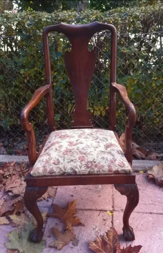 Silla butaca estilo Chippendale