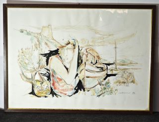 Disegno acquerellato - Firmato e datato 1989