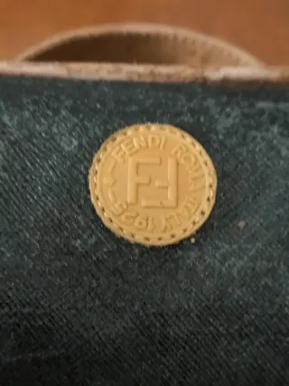 Beauty case vintage Fendi nero e marrone