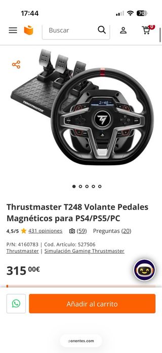 Thrustmaster T248 para PS5/PS4