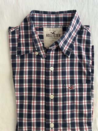 Camisa Hollister Cuadros Azul y Rojo