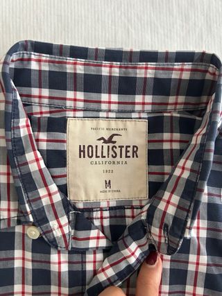 Camisa Hollister Cuadros Azul y Rojo