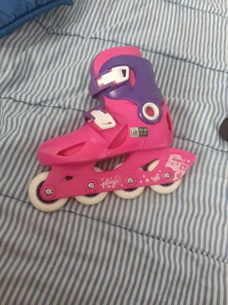 Patines ajustables rosas y morados talla 30-32