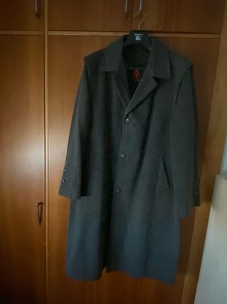 Abrigo Burberry Talla Grande Gris Auténtico