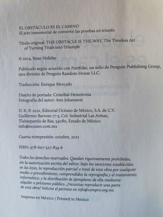 El obstáculo es el camino: El arte inmemorial d...
