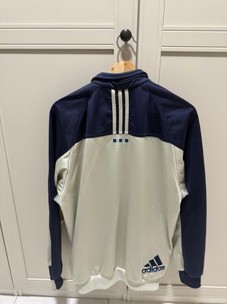 Chaqueta Adidas Azul y Beige