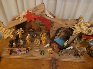 Belén Navidad Madera Artesanal