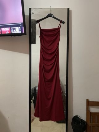 Vestido largo elegante rojo