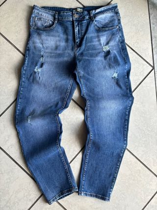 Jeans uomo strappati blu vintage