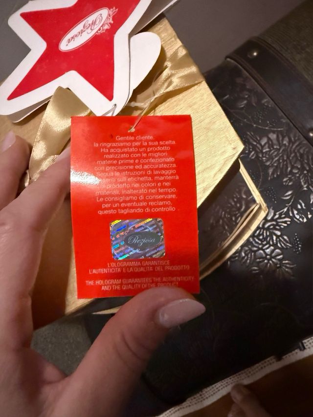 Set Asciugamani Regalo Natale Oro Bianco