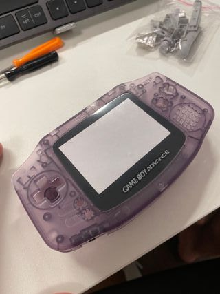 Game Boy Advance transparente morado claro Carcasa