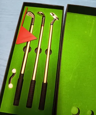 Set de bolígrafos de golf
